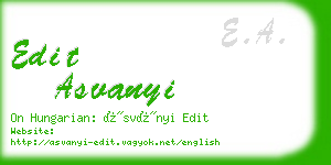 edit asvanyi business card